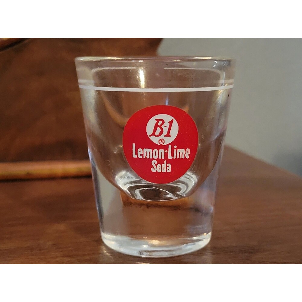 Vintage B-1 Lemon-Lime Soda Shot Glass